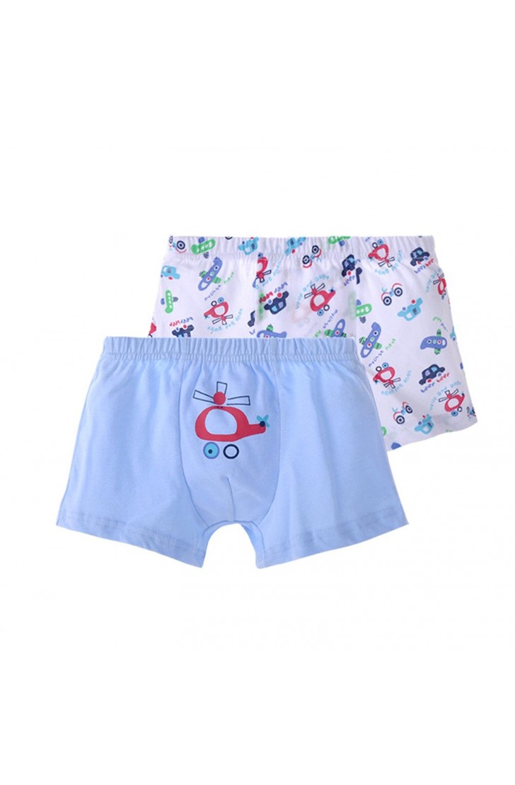Boys Underwear Cotton Kids Boxer Brief Toddler Briefs 4 Pack (2-4 Years, Aircraft)