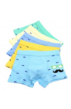 Boy's Boxer Briefs Comfortable Cotton Short Toddler Underwear 5 Pack