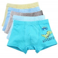 Boy's Boxer Briefs Comfortable Cotton Short Toddler Underwear 5 Pack