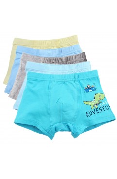 Boy's Boxer Briefs Comfortable Cotton Short Toddler Underwear 5 Pack