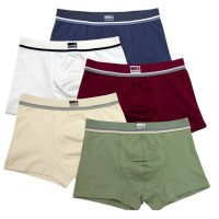 Boys Solid Color Cotton Stretch Short 5 Pack Underwear Boxers Briefs